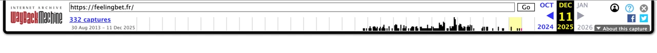 Capture d'archive du site Feelingbet